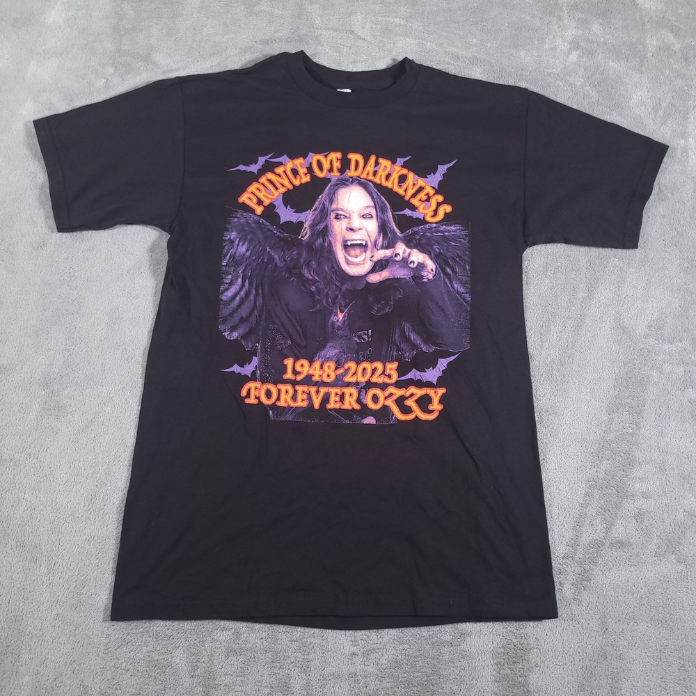 Alstyle Ozzy Osbourne Shirt Men Medium Black Prince of Darkness Band Tee Graphic